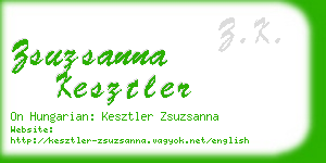 zsuzsanna kesztler business card